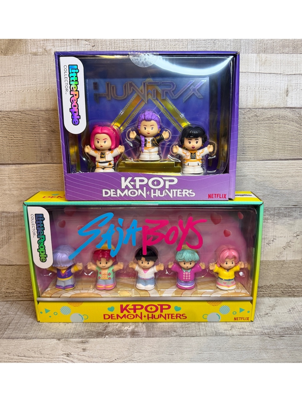 Huntr/x & Saja Boys little people sets. 2 sets. K-pop Demon Hunters.